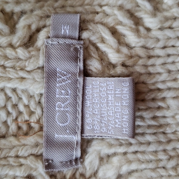 JCREW shell sweater Irish cable knit M - Picture 5 of 5
